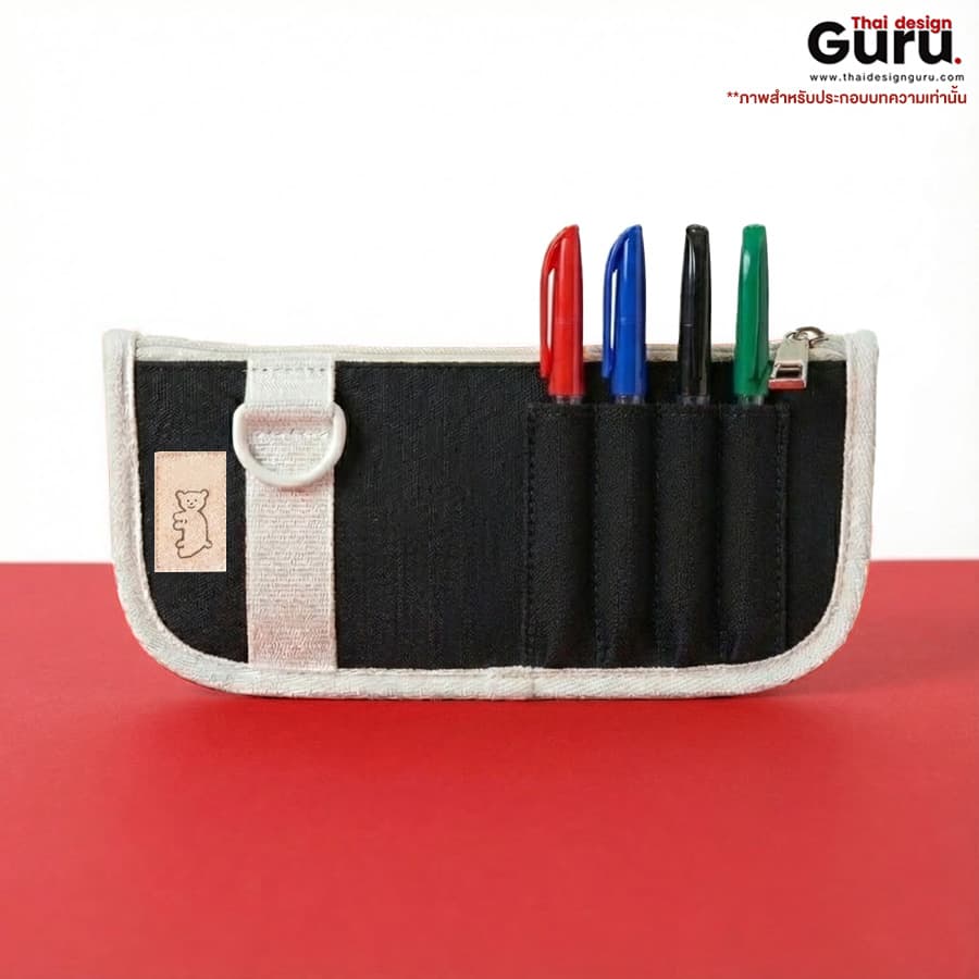 ซองผ้าใส่ดินสอซิปรูดสกรีน