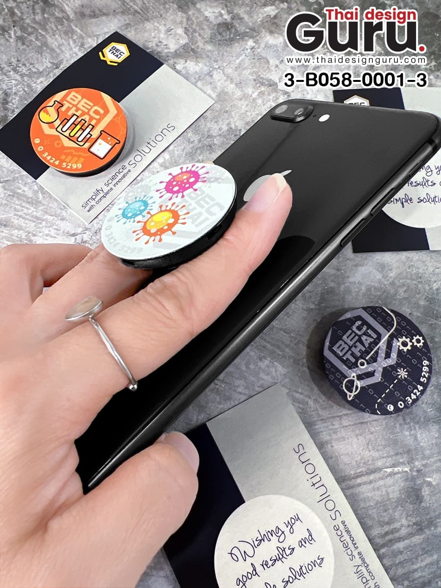 รับผลิตที่ติดมือถือสกรีนลาย ที่ติดมือถือสกรีนลาย