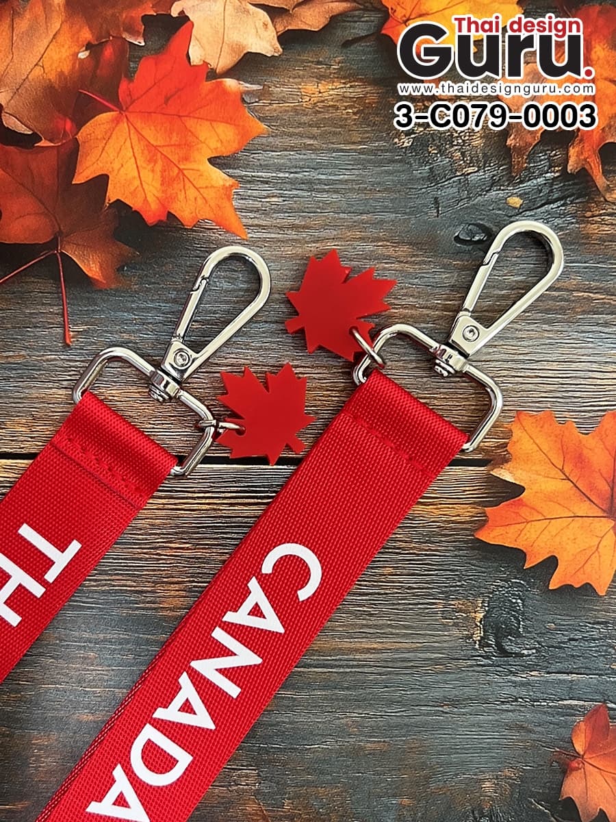 สั่งผลิตพวงกุญแจไนล่อนสีแดง พวงกุญแจไนล่อนสีแดง