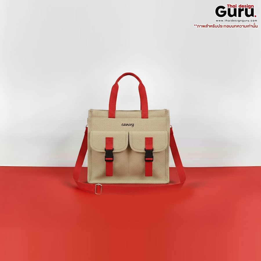 กระเป๋าผ้าแคนวาส กระเป๋า crossbody