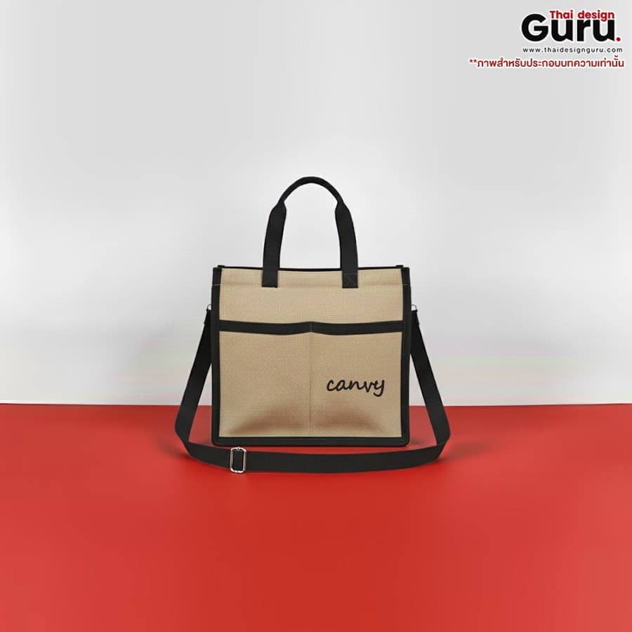 กระเป๋าผ้าแคนวาส กระเป๋า crossbody