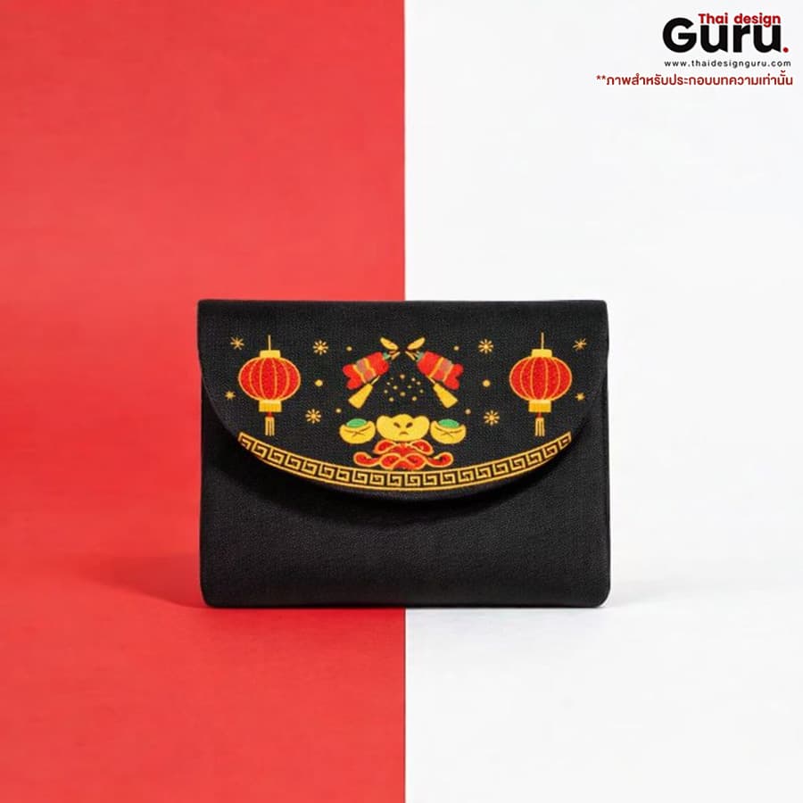 ซองผ้าใส่สินค้าแบบฝาเปิด ธีมตรุษจีน ซองผ้าใส่สินค้าแบบฝาเปิด
