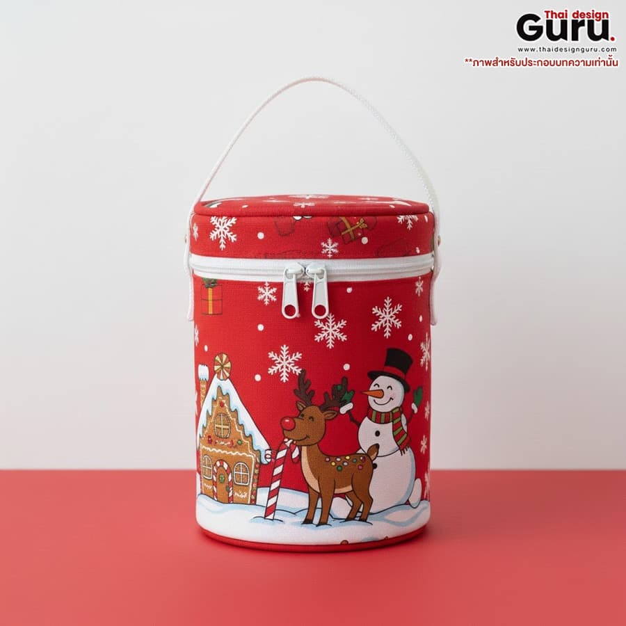 กระเป๋าผ้าทรงถัง