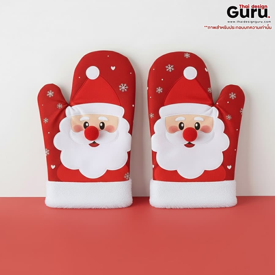 ถุงมือ คอลเลกชันคริสมาสต์ ถุงมือกันความร้อน