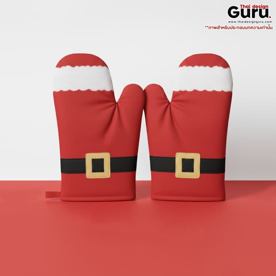 ถุงมือ คอลเลกชันคริสมาสต์ ถุงมือกันความร้อน