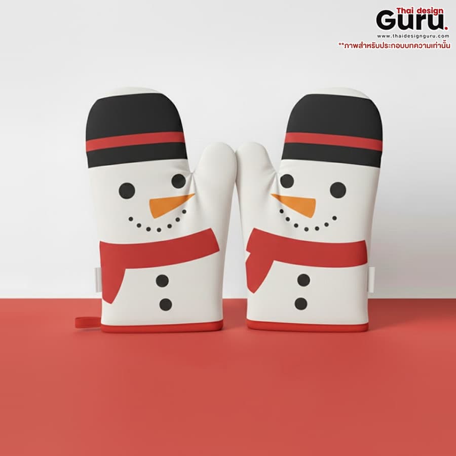 ถุงมือ คอลเลกชันคริสมาสต์ ถุงมือกันความร้อน