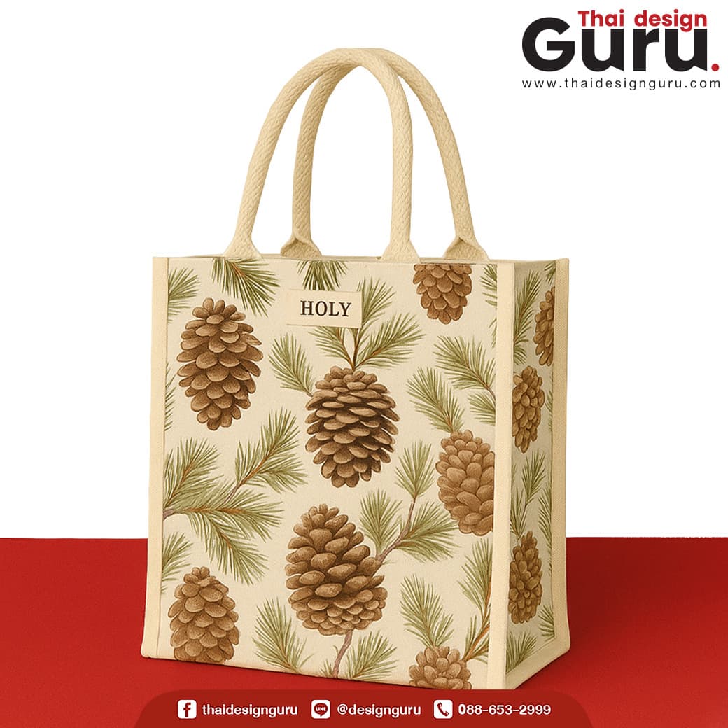 กระเป๋าผ้าคริสมาสต์