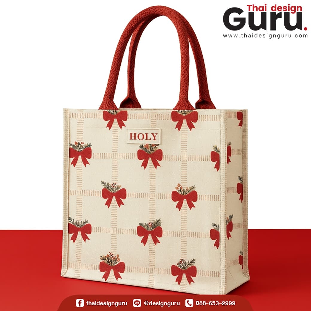 กระเป๋าผ้าคริสมาสต์