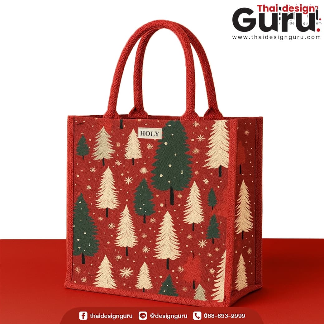 กระเป๋าผ้าคริสมาสต์