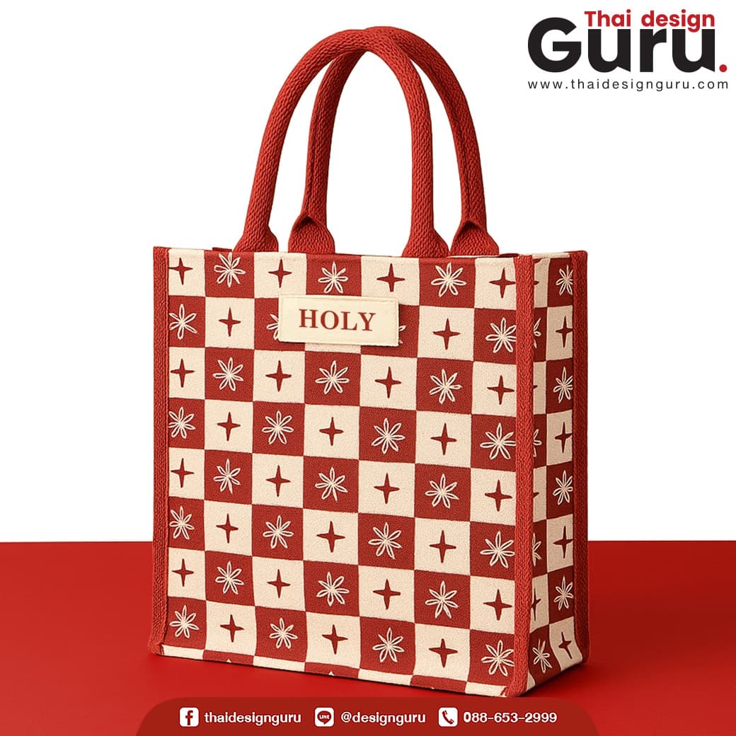 กระเป๋าผ้าคริสมาสต์