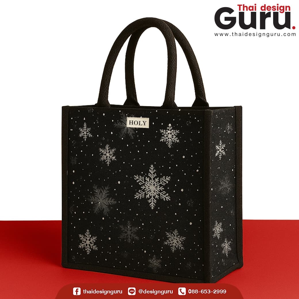กระเป๋าผ้าคริสมาสต์