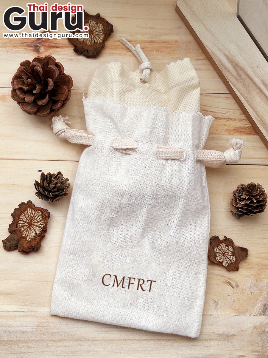 สั่งผลิตถุงผ้าหูรูดใส่ถุงหอม ถุงผ้าหูรูดใส่ถุงหอม