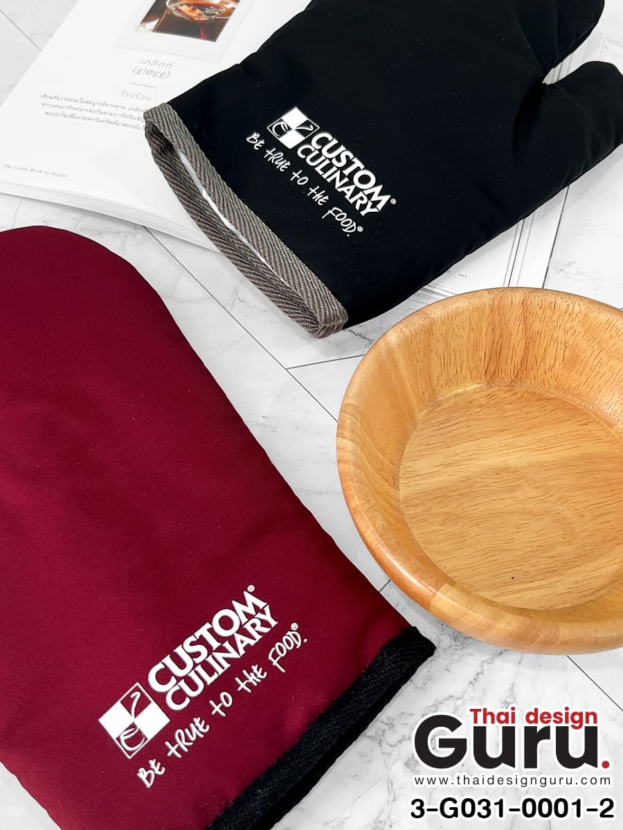 สั่งผลิตถุงมือผ้าสีดำ เลือดหมู ถุงมือผ้าสีดำ เลือดหมู