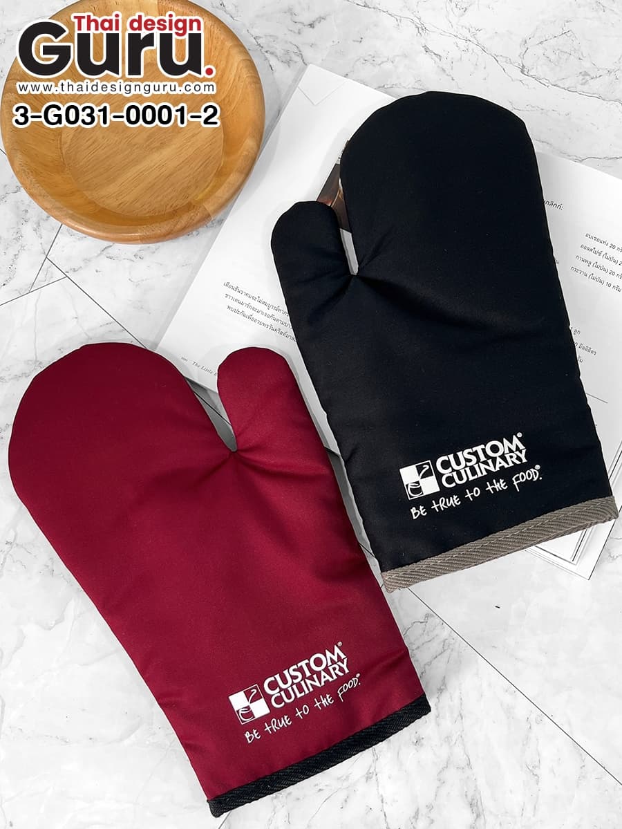 สั่งผลิตถุงมือผ้าสีดำ เลือดหมู ถุงมือผ้าสีดำ เลือดหมู