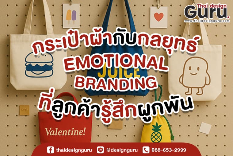 รับทำกระเป๋าผ้าพิมพ์แบรนด์