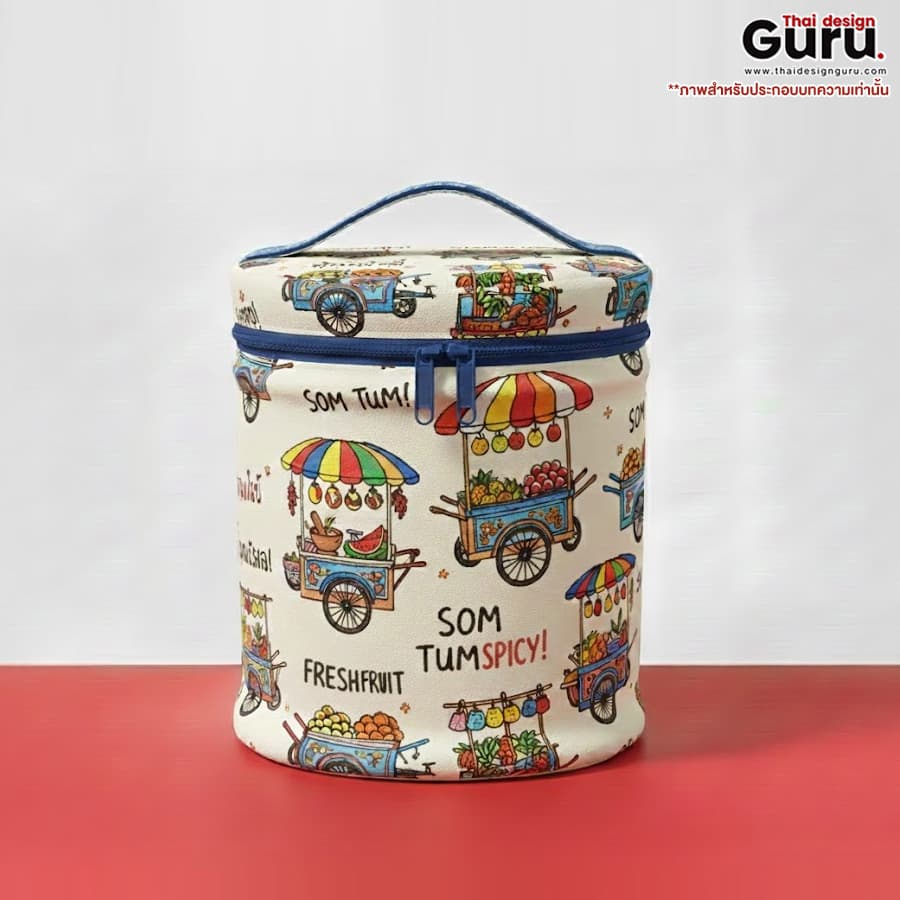 กระเป๋าผ้าทรงถัง