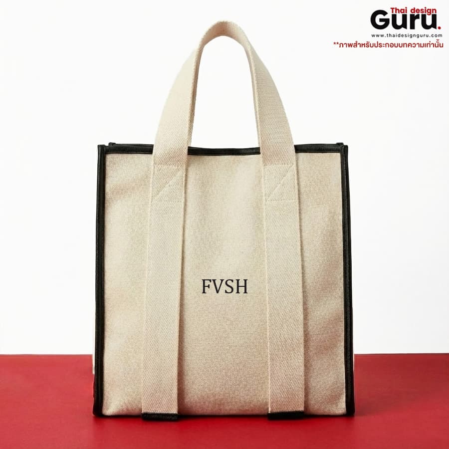 กระเป๋าหูหิ้วช็อปปิ้งผ้าแคนวาส