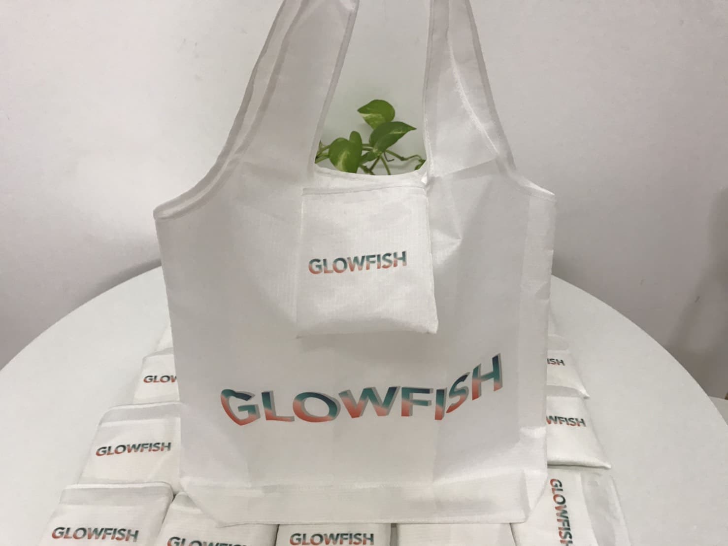 รับทำกระเป๋าผ้า พับเก็บได้ ให้กับ Glowfish