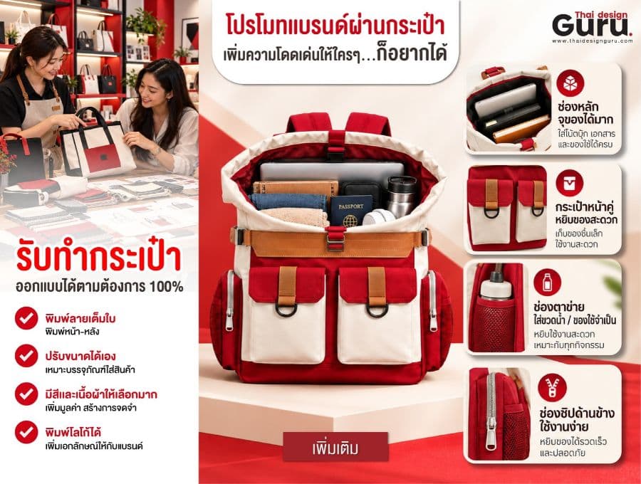 รับทำกระเป๋าผ้า ถุงผ้า พิมพ์ลาย หน่วยงานราชการ รับทำกระเป๋าผ้า ถุงผ้า พิมพ์ลาย หน่วยงานราชการ