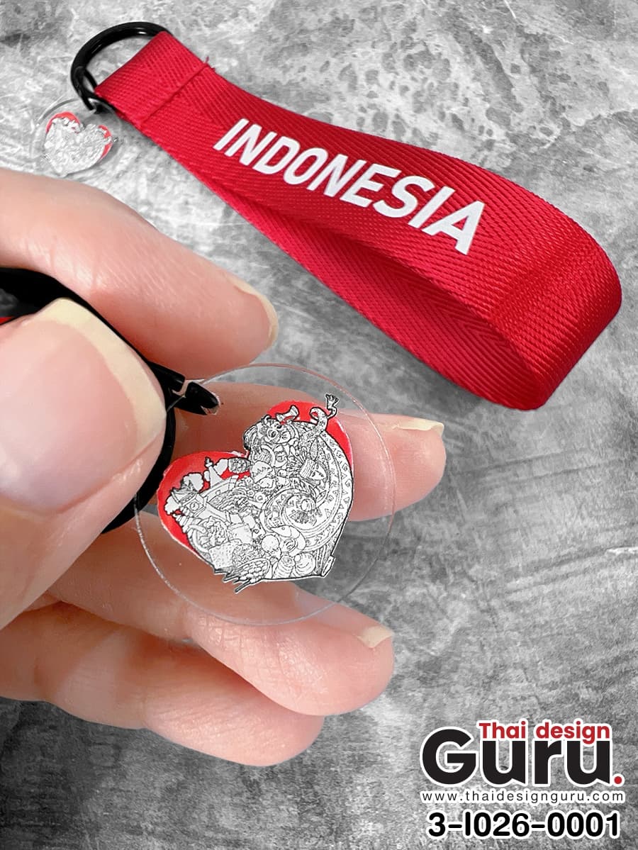 สั่งผลิตพวงกุญแจสีแดง พวงกุญแจสีแดง