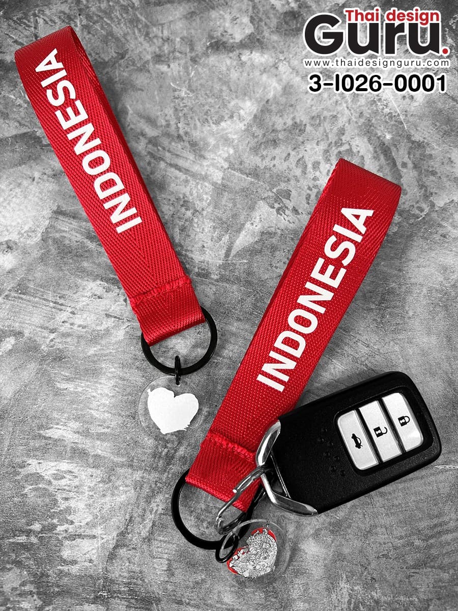 สั่งผลิตพวงกุญแจสีแดง พวงกุญแจสีแดง