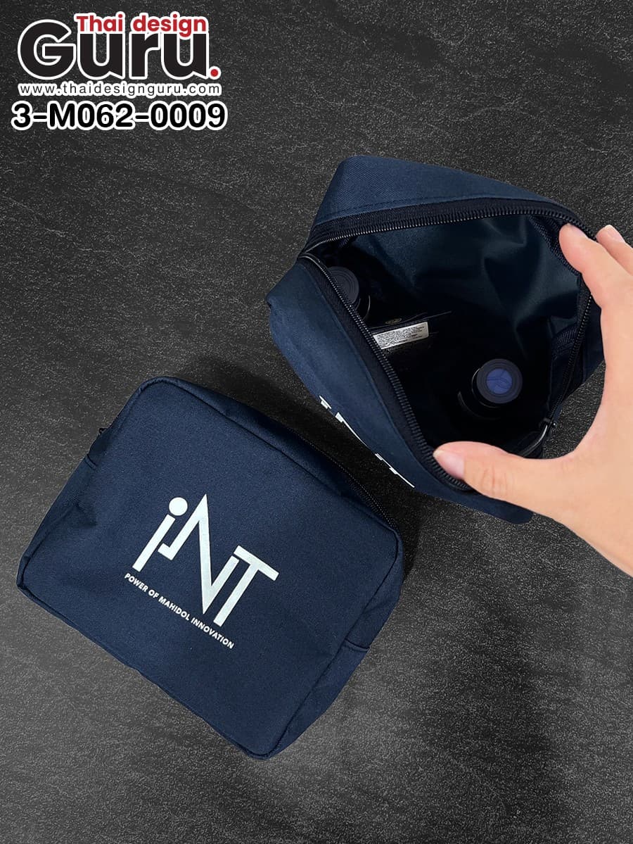 รับผลิตกระเป๋าผ้าซิปรูดทรงกล่อง กระเป๋าผ้าซิปรูดทรงกล่อง