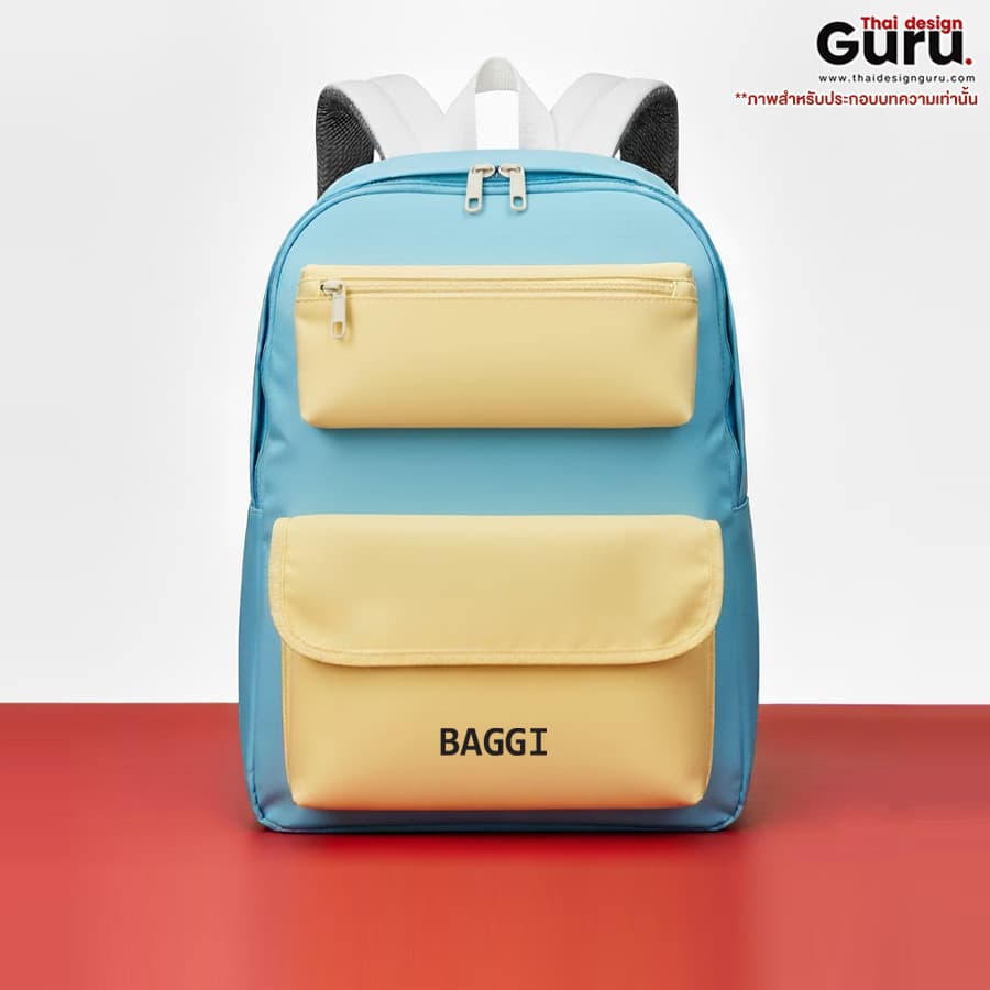 กระเป๋าเป้สะพายหลังหลากสีสัน