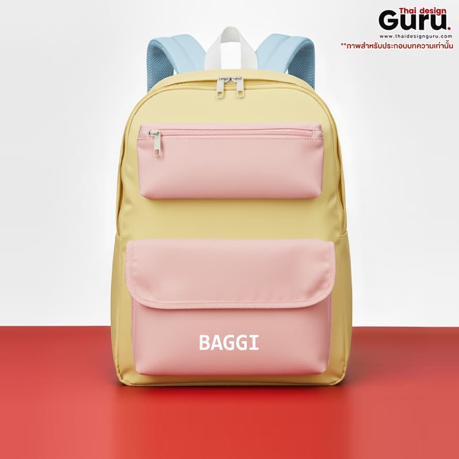 กระเป๋าเป้สะพายหลังหลากสีสัน