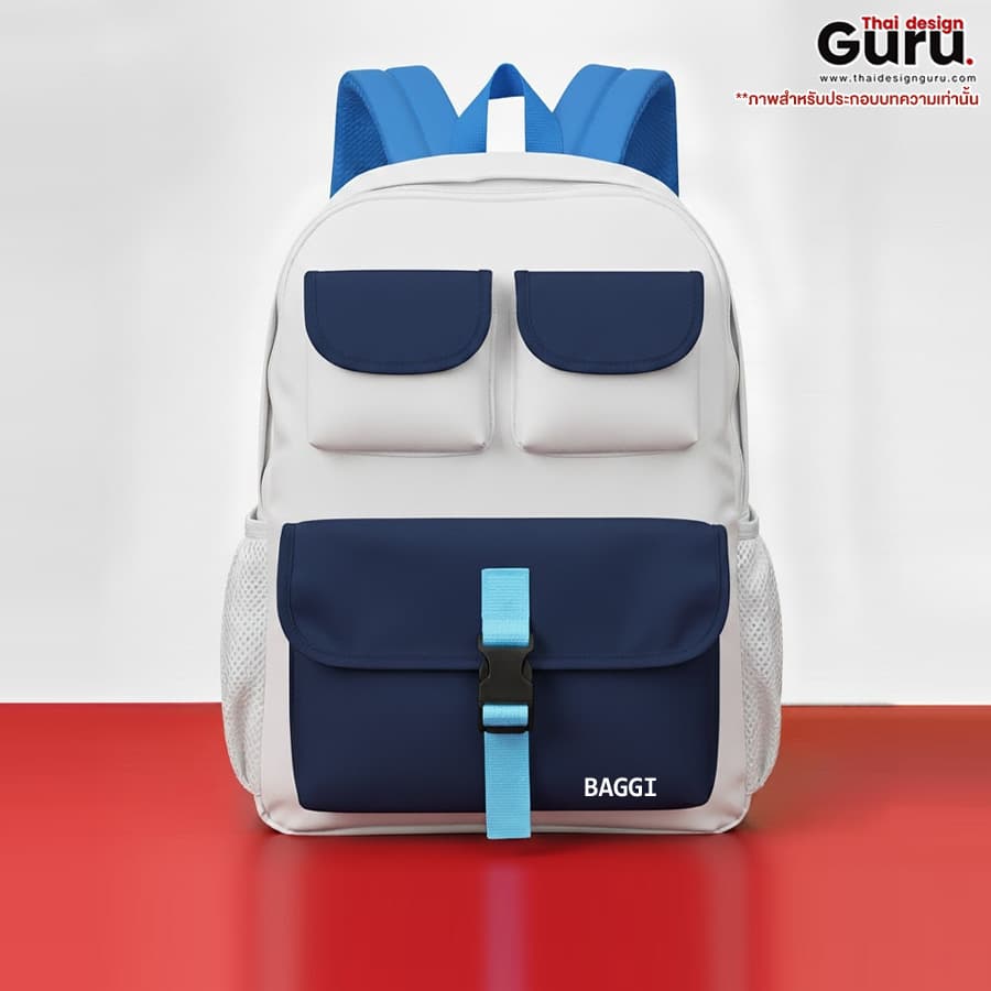 กระเป๋าเป้สะพายหลังหลากสีสัน