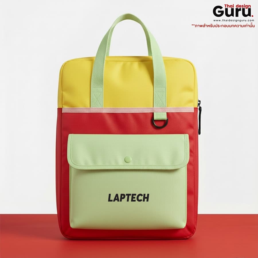 กระเป๋าผ้าใส่โน้ตบุ๊กซิปรูด