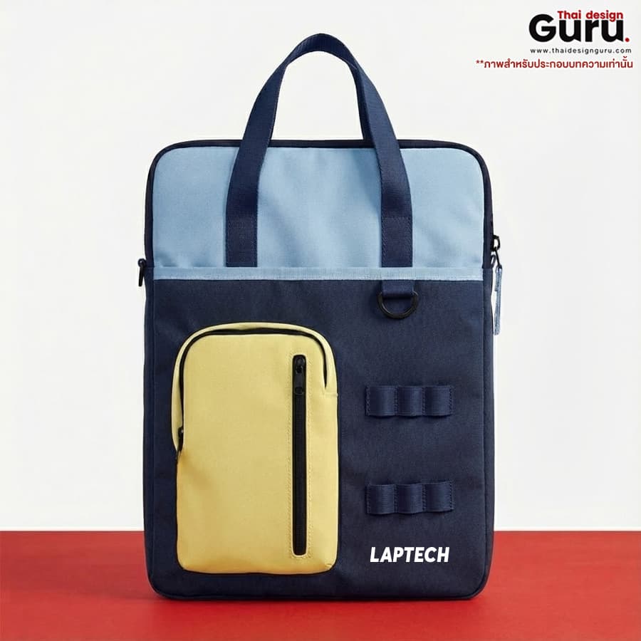 กระเป๋าผ้าใส่โน้ตบุ๊กซิปรูด