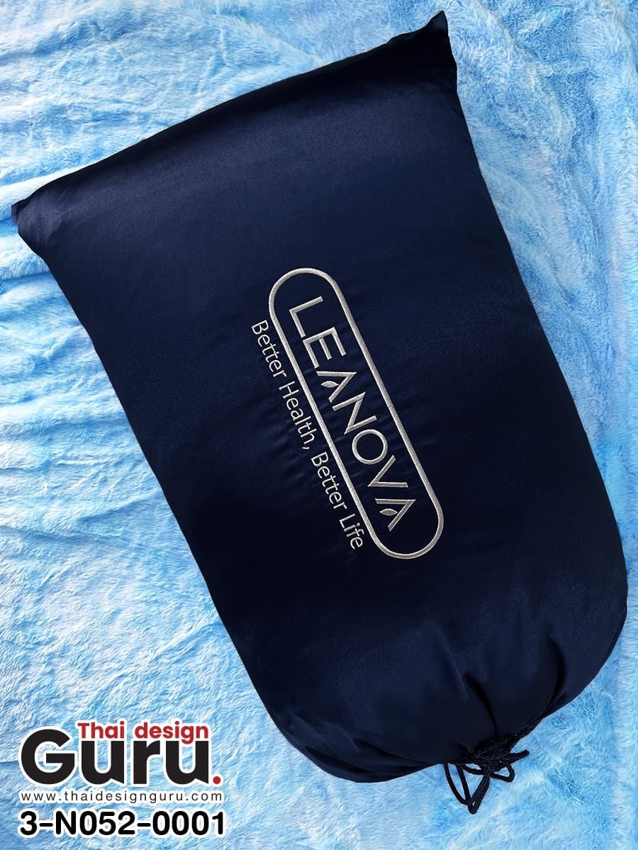 ถุงผ้าหูรูดสีน้ำเงิน