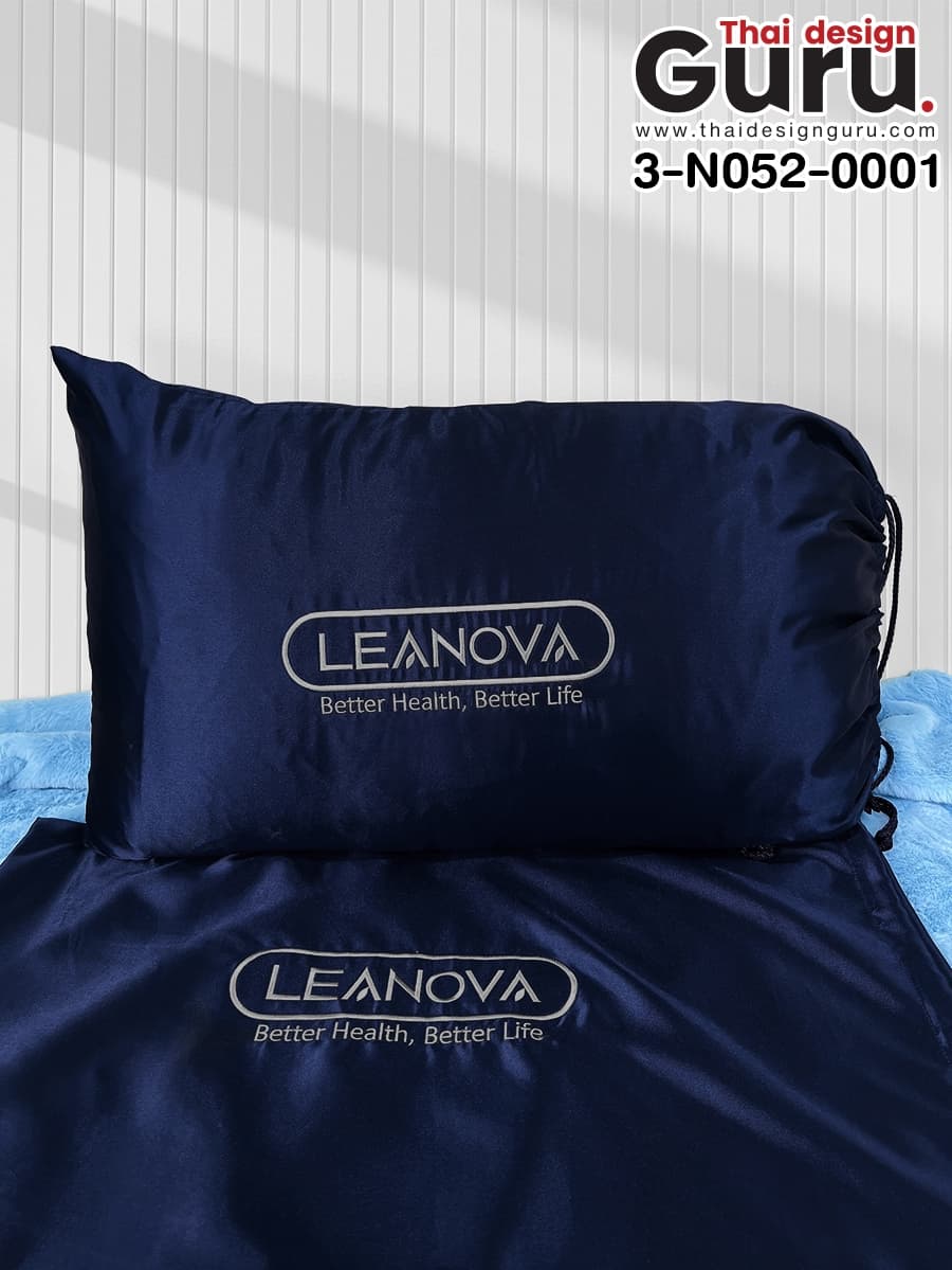 ถุงผ้าหูรูดสีน้ำเงิน