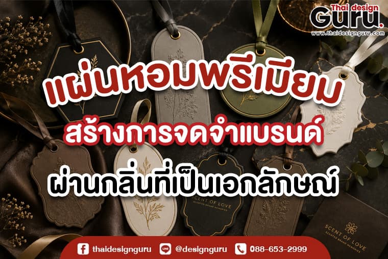 แผ่นหอม ของชำร่วย แผ่นหอม Luxury