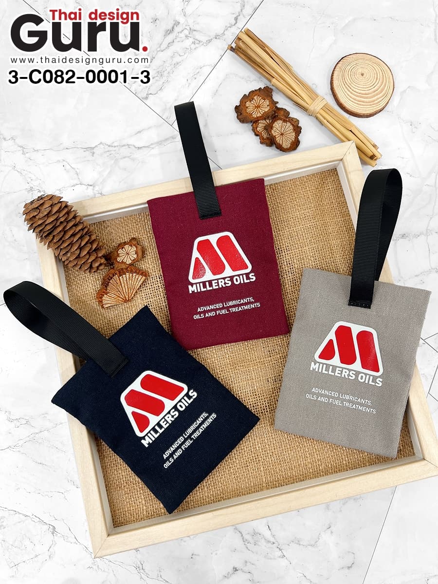 ถุงหอมผ้าลินินสีแดง