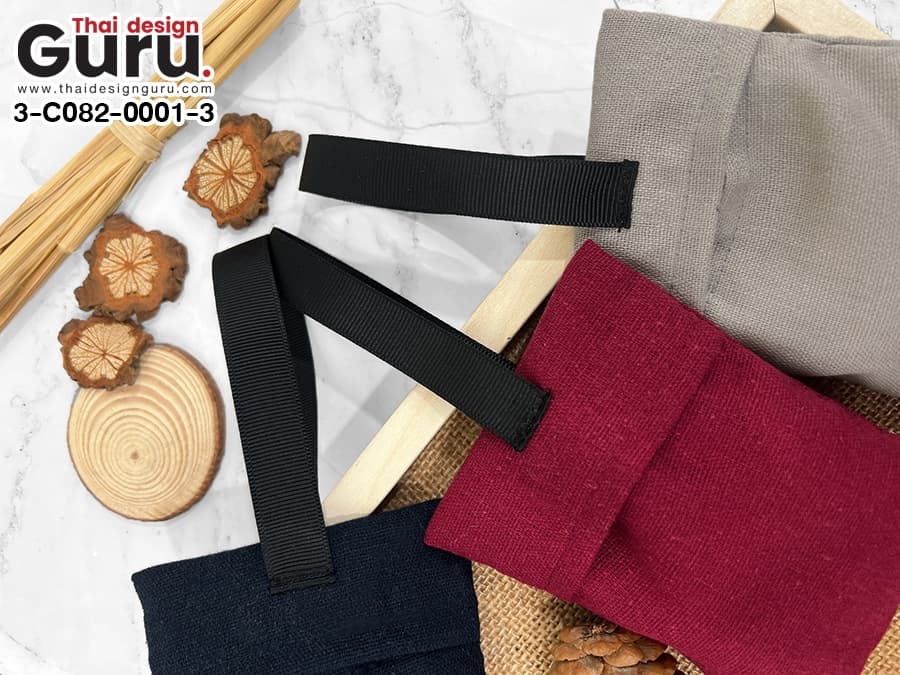 ถุงหอมผ้าลินินสีแดง