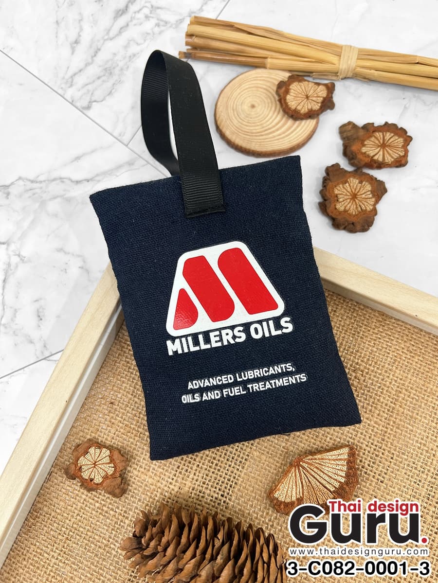 ถุงหอมผ้าลินินสีแดง