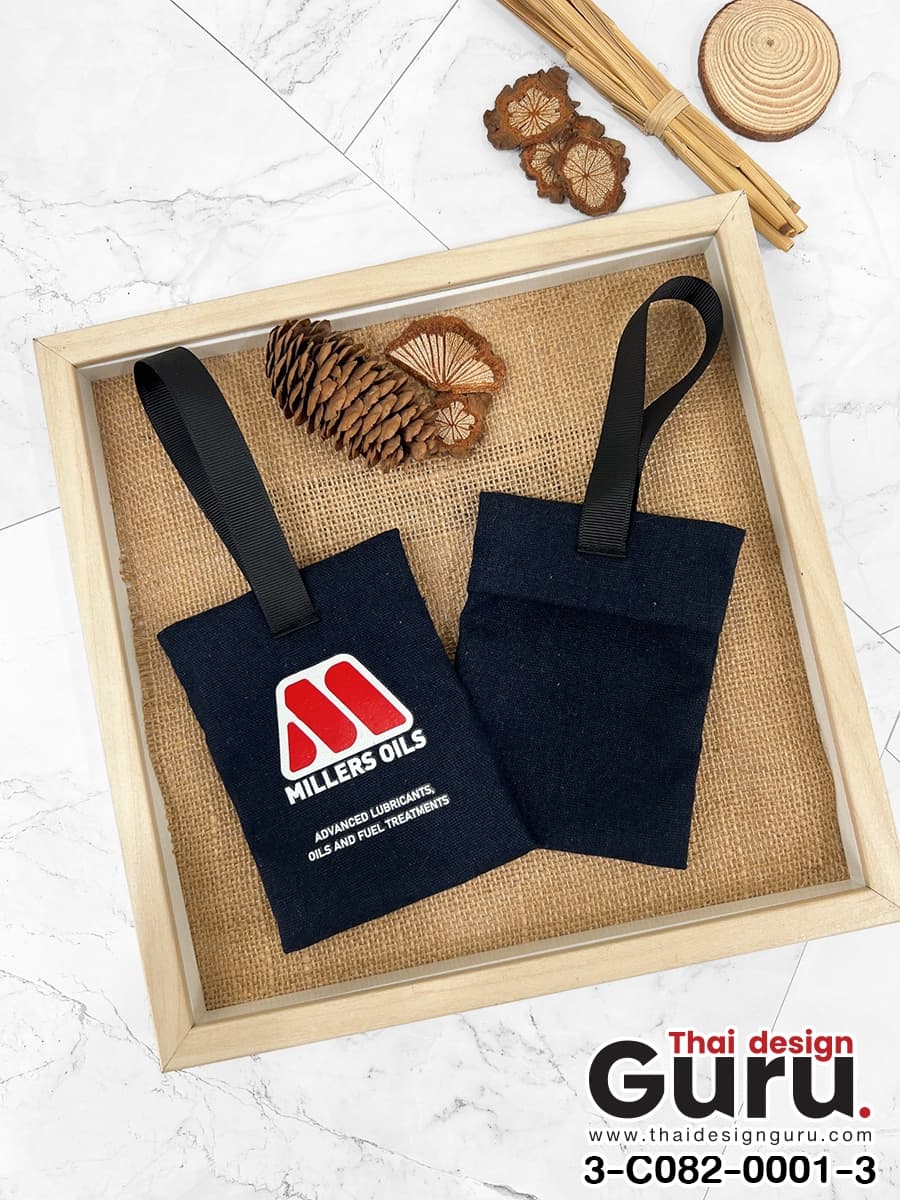 ถุงหอมผ้าลินินสีแดง