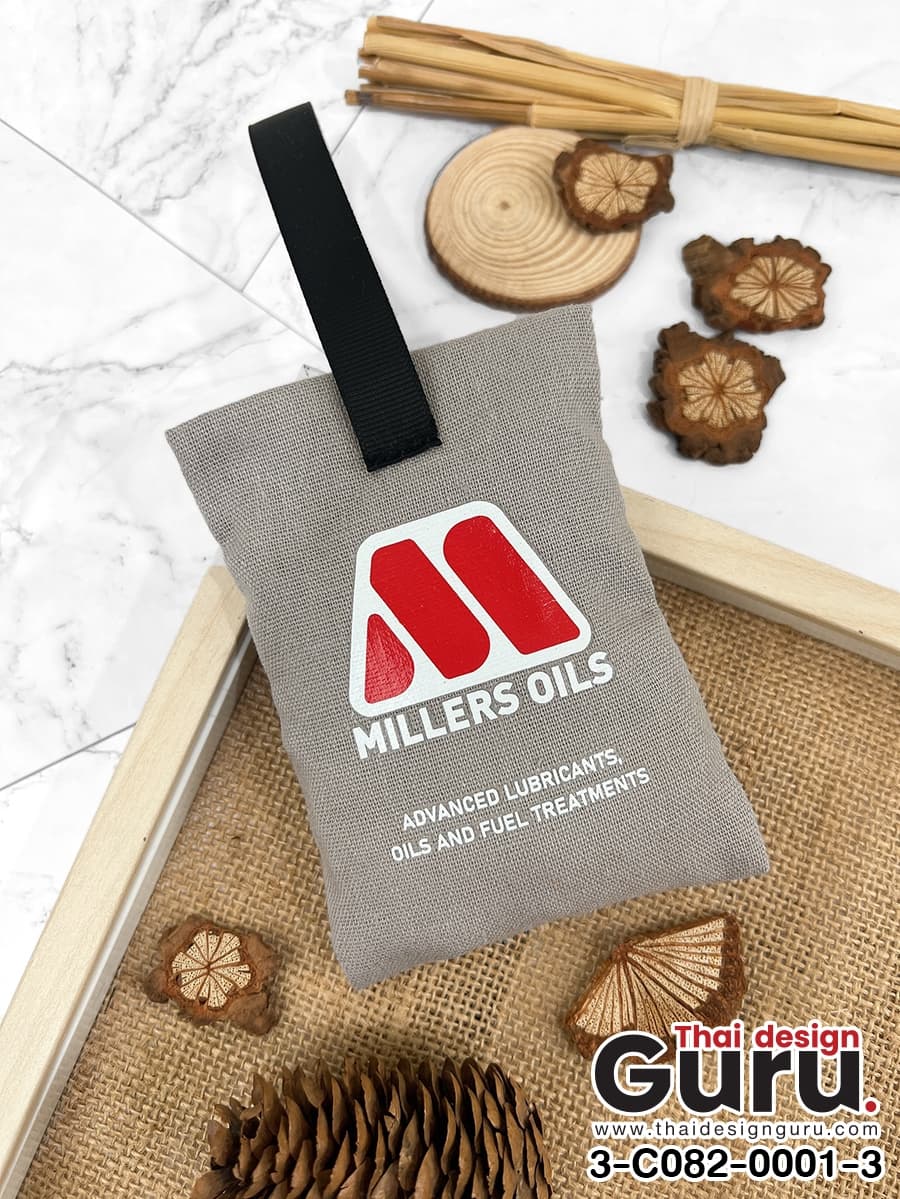 ถุงหอมผ้าลินินสีแดง