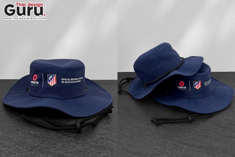 สั่งผลิตหมวกปีกรอบสีกรม หมวกผ้าปีกรอบสีกรม