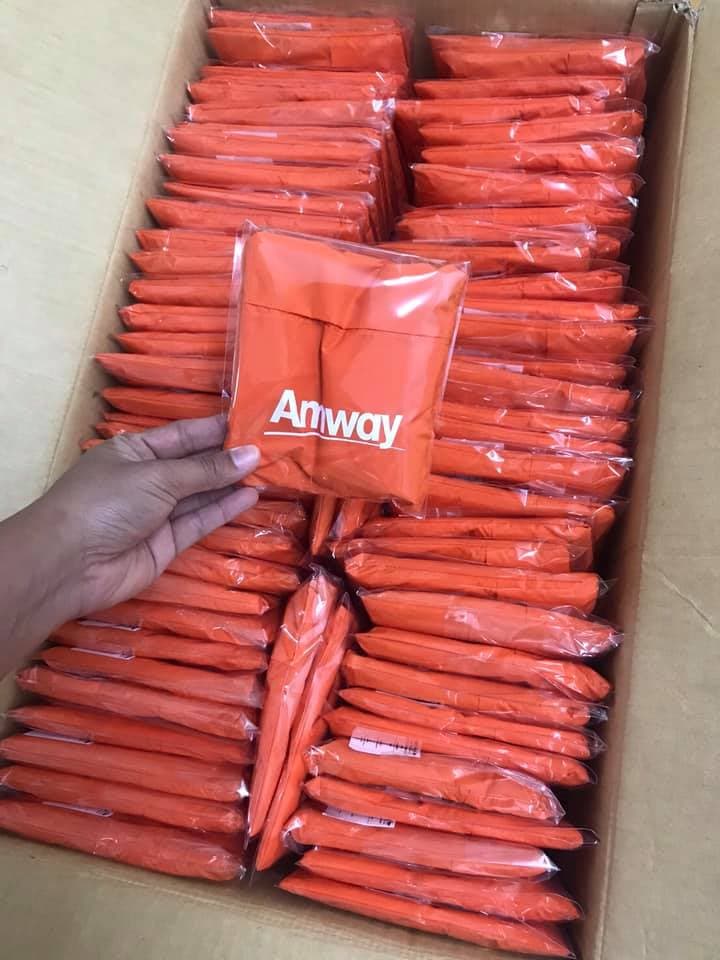 ทำ ถุงผ้าลดโลกร้อน ผ้าร่ม พับได้ ให้กับ Amway