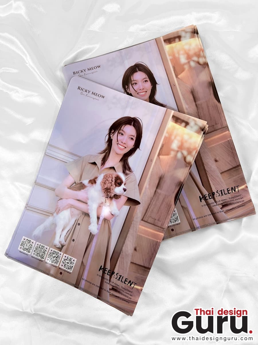 แฟ้มใส่เอกสาร สกรีนลาย แฟ้มใส่เอกสาร