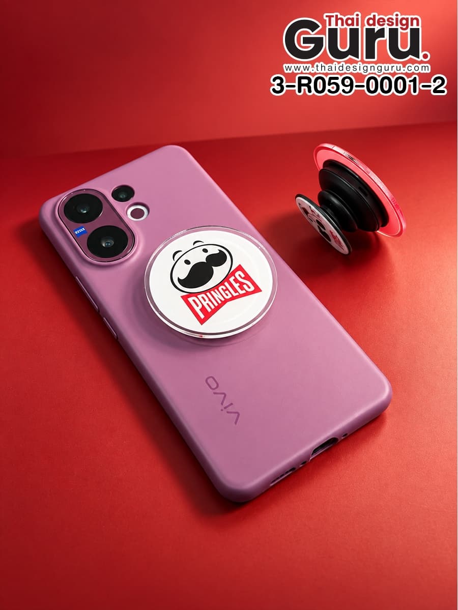 สั่งผลิต GRIPTOK อะคริลิคทรงกลมสีขาว-แดง GRIPTOK อะคริลิคทรงกลมสีขาว-แดง
