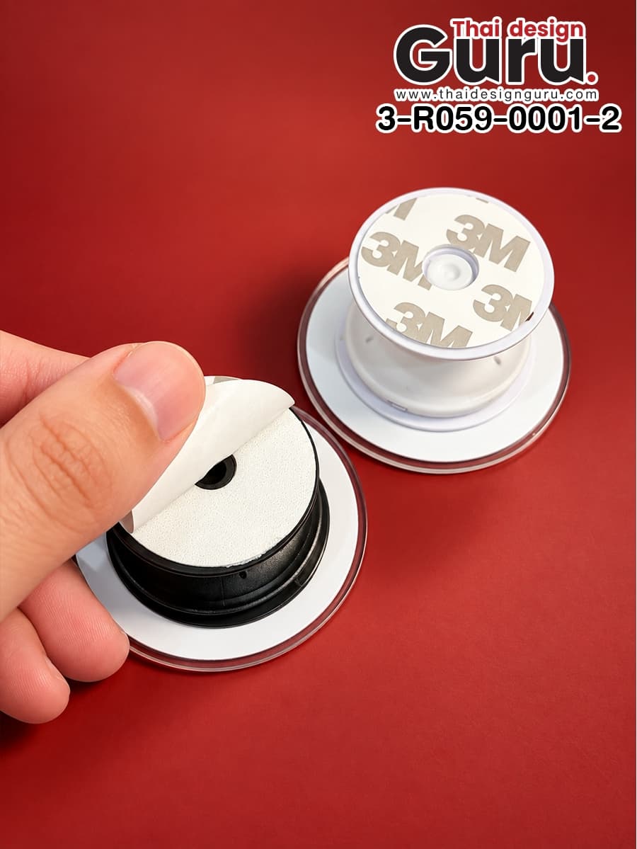 สั่งผลิต GRIPTOK อะคริลิคทรงกลมสีขาว-แดง GRIPTOK อะคริลิคทรงกลมสีขาว-แดง
