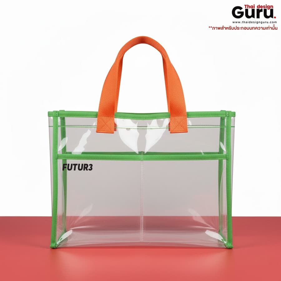 กระเป๋าหูหิ้วผ้า PVC กระเป๋าหูหิ้วผ้า PVC สไตล์แฟชั่น