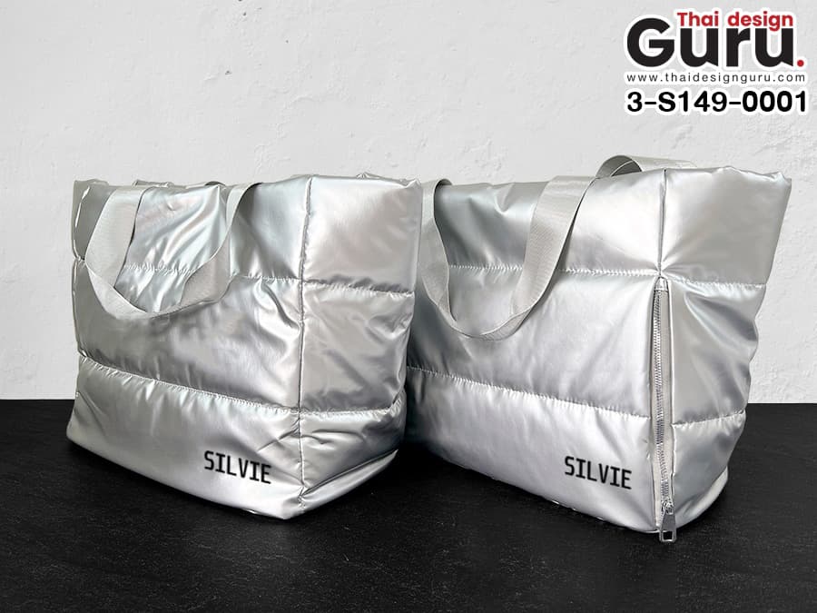 สั่งผลิตกระเป๋าหูหิ้วสีเงิน กระเป๋าหูหิ้วสีเงิน