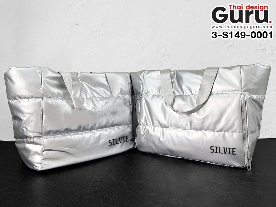 สั่งผลิตกระเป๋าหูหิ้วสีเงิน กระเป๋าหูหิ้วสีเงิน