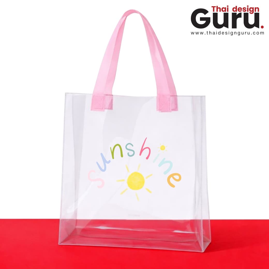 กระเป๋าหูหิ้วผ้า PVC กันน้ำ กระเป๋าหูหิ้ว