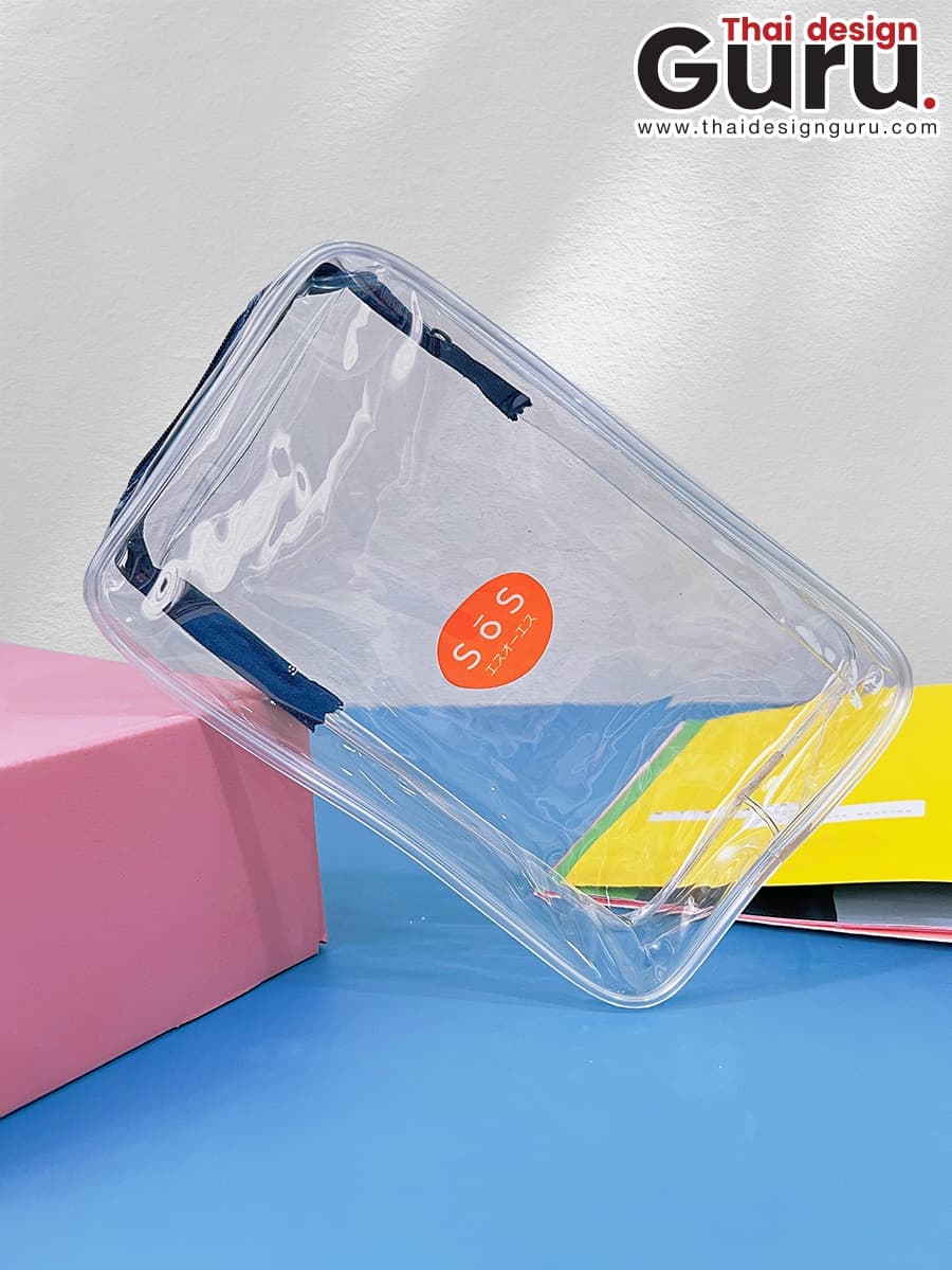 กระเป๋าพลาสติกทรงกล่อง