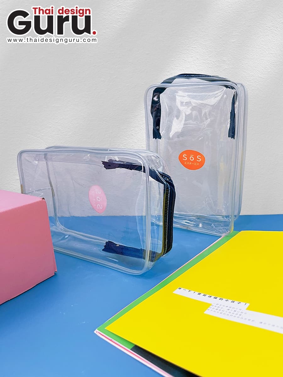 กระเป๋าพลาสติกทรงกล่อง